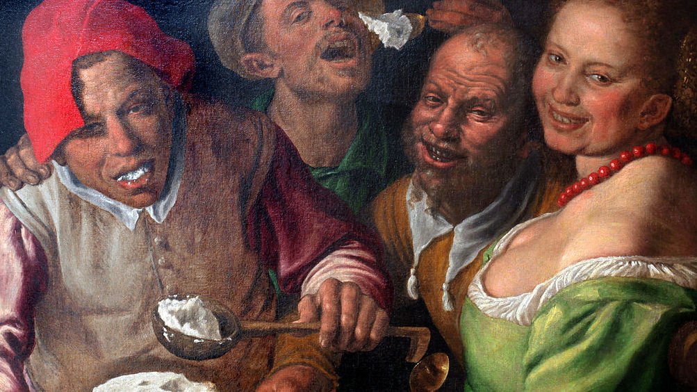 "The ricotta eaters", Vincenzo Campi, 1580