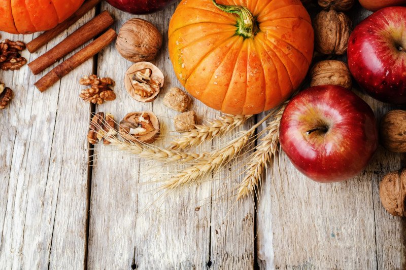 Jesienne warzywa i owoce