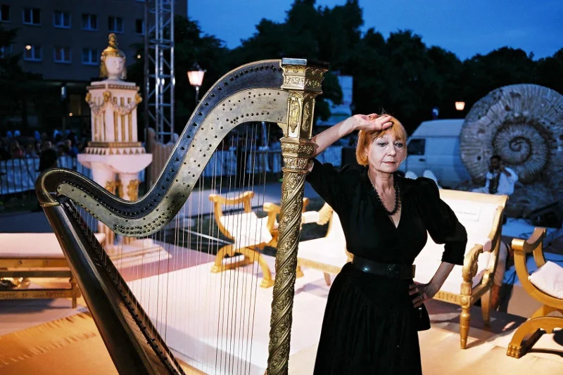 Elżbieta Czyżewska w Międzyzdrojach.