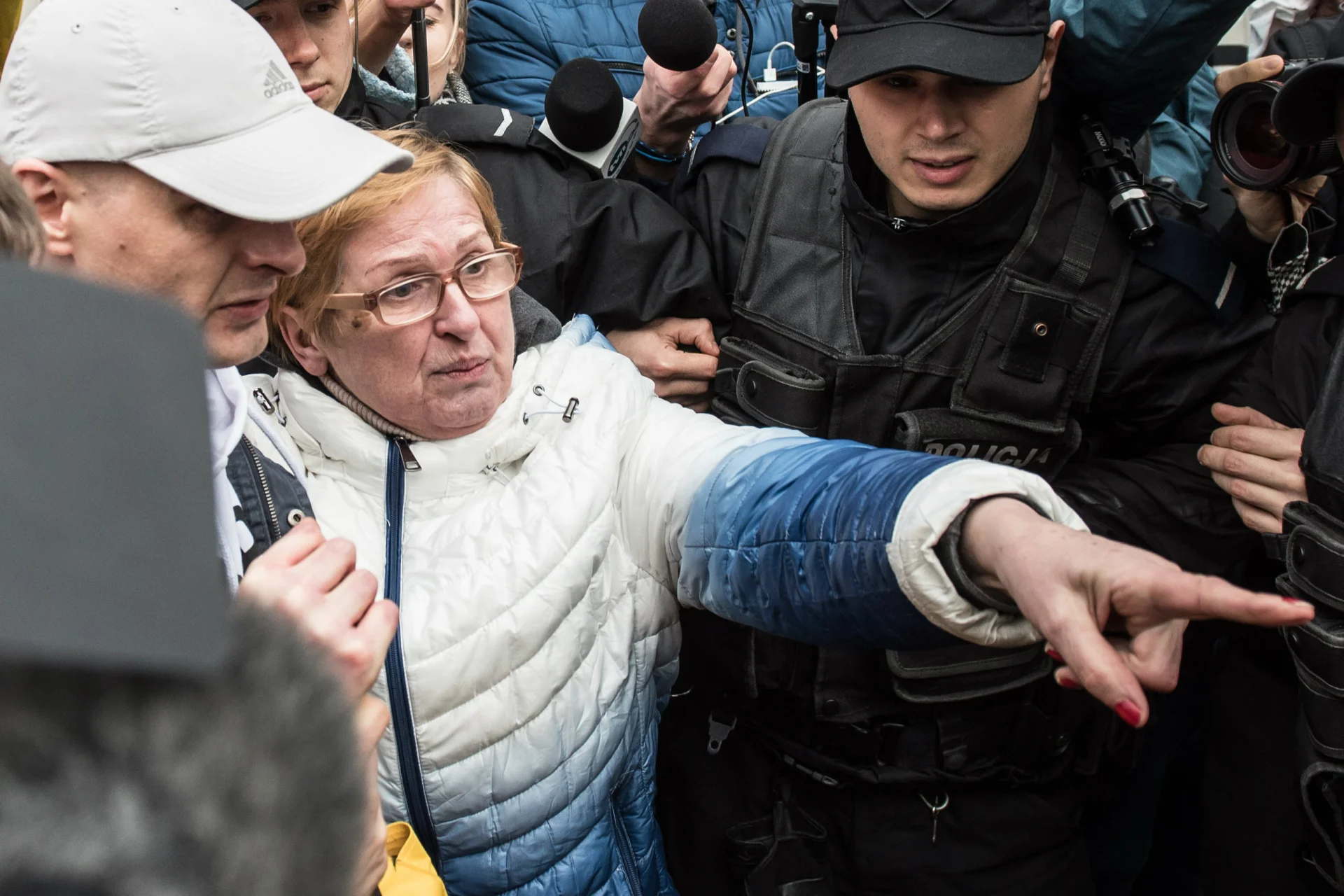 Tomasz Komenda wraz z matką po wyjściu na wolność.