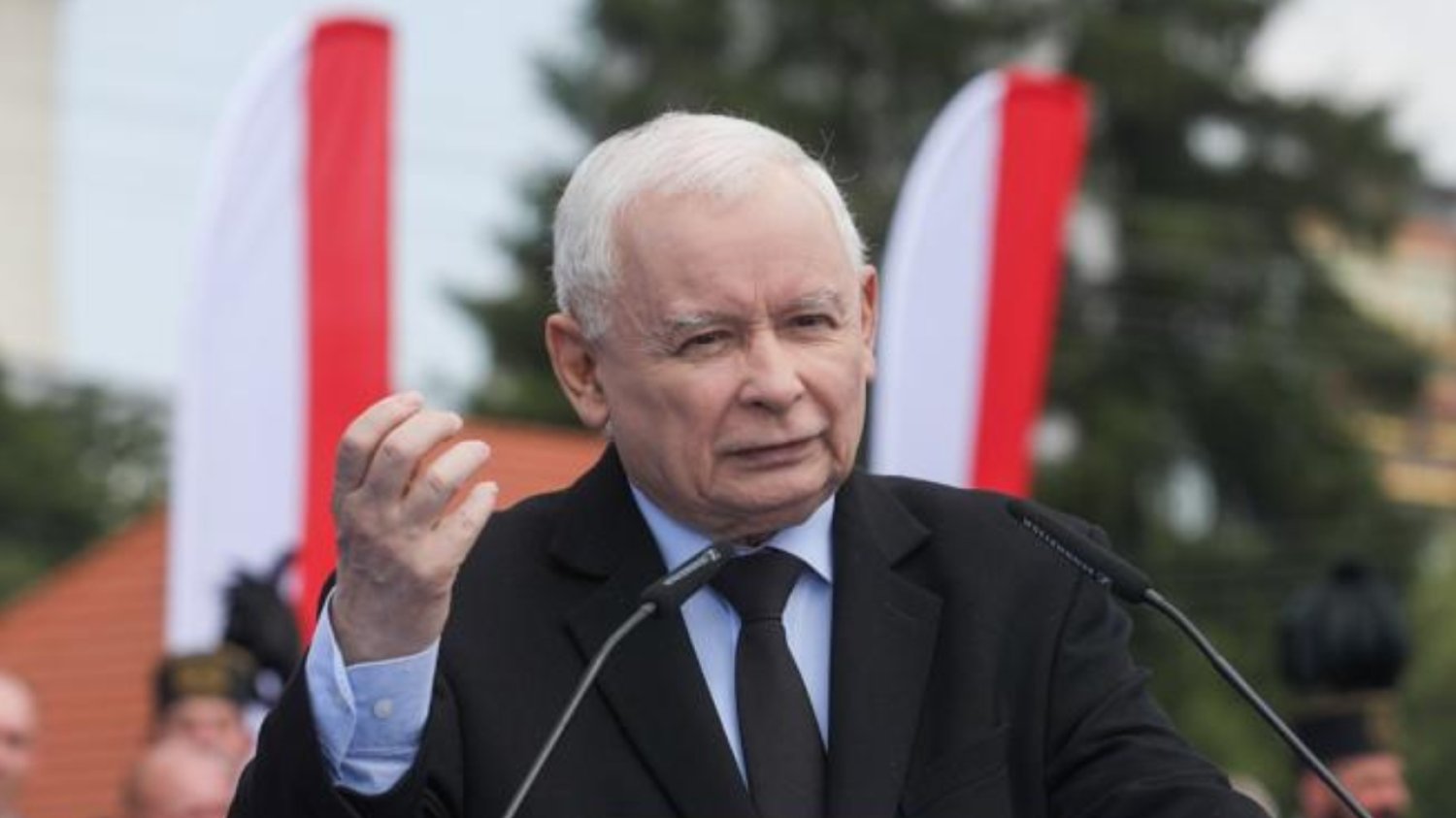 Jarosław Kaczyński w Bogatyni.
