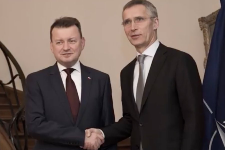 Mariusz Błaszczak na spocie z okazji 19 rocznicy wejścia Polski do NATO.