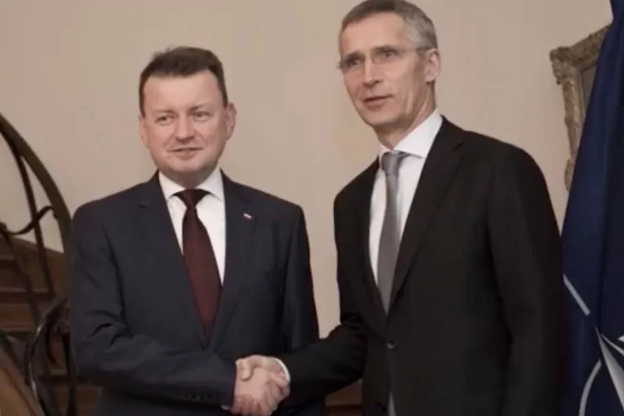 Mariusz Błaszczak na spocie z okazji 19 rocznicy wejścia Polski do NATO.