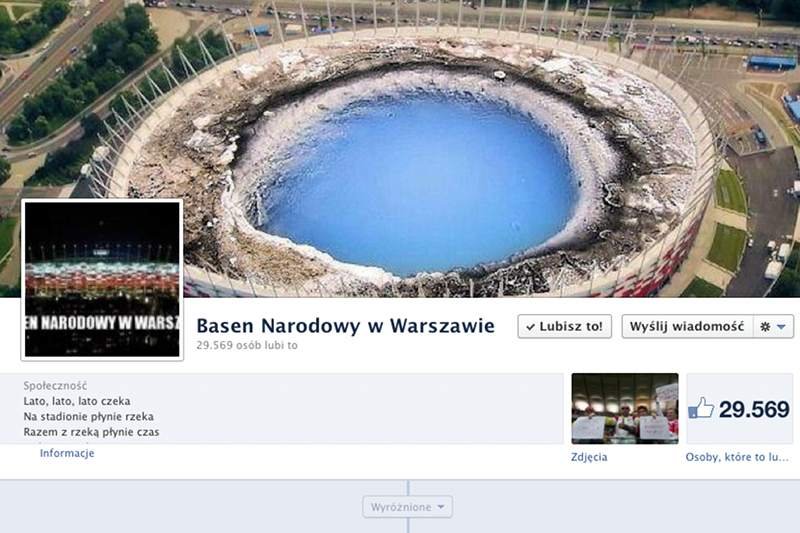 Profil "Narodowego Basenu" w Warszawie