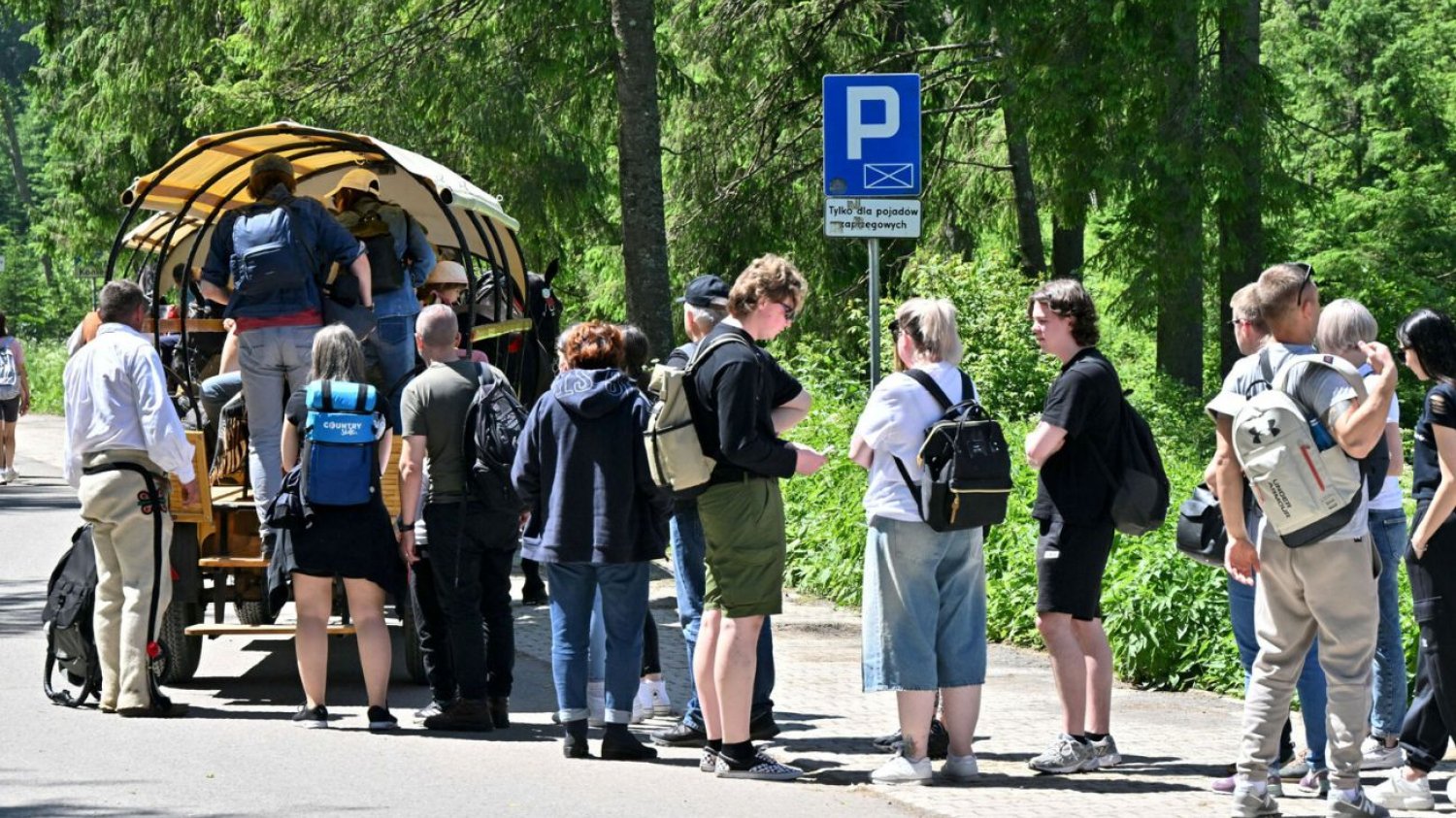 Zamknął drogę do Morskiego Oka. Nie przejadą zaprzęgi. Trzeba będzie iść innym szlakiem