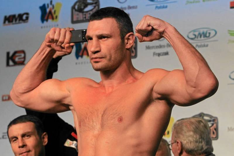 09.09.2011 Wrocław, Witalij Kliczko podczas ważenia przed walką o mistrzostwo świata federacji WBC wagi ciężkiej