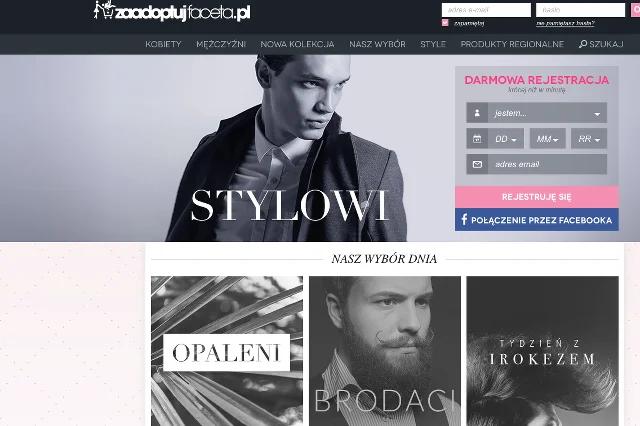 Strona główna ZaadoptujFaceta.pl.