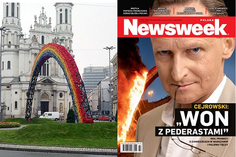 Wojciech Cejrowski ostro o spaleniu tęczy