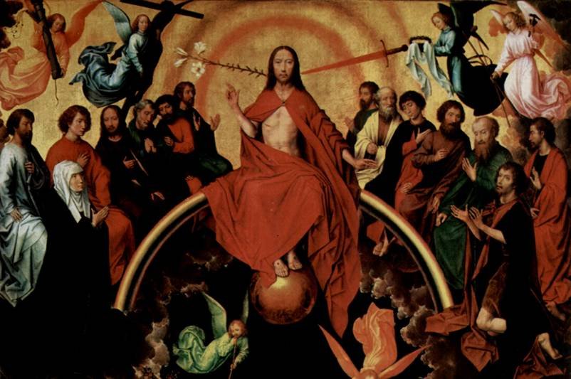 fragment obrazu Hansa Memlinga "Sąd Ostateczny"