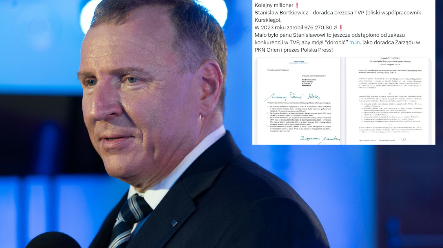 Kolejny milioner w TVP. Poseł KO ujawnia zaskakujące doniesienia