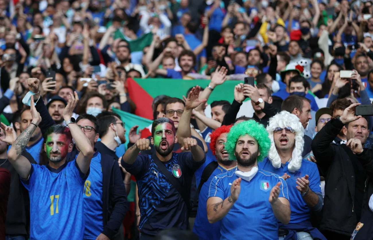 Włoscy fani meczu finałowego Euro 2020 nie zobaczą w strefach kibica