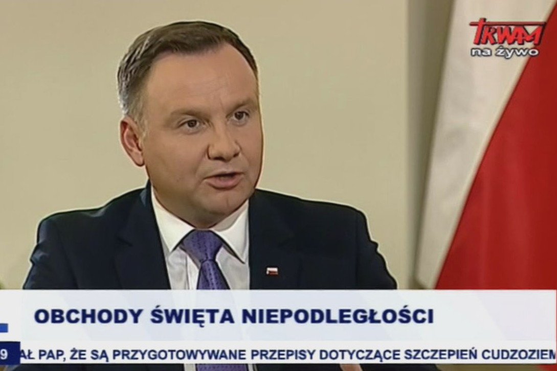 W Telewizji Trwam prezydent mówił o marszu, który odbędzie się 11 listopada.