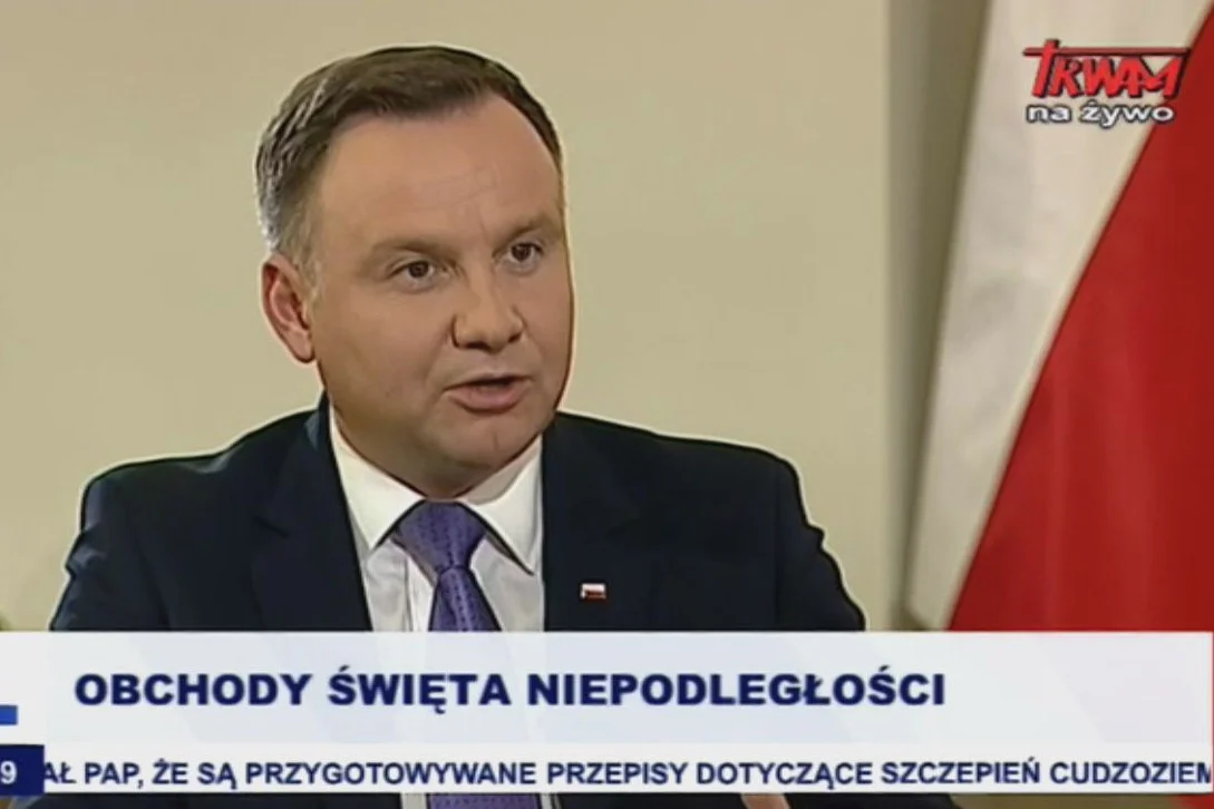W Telewizji Trwam prezydent mówił o marszu, który odbędzie się 11 listopada.