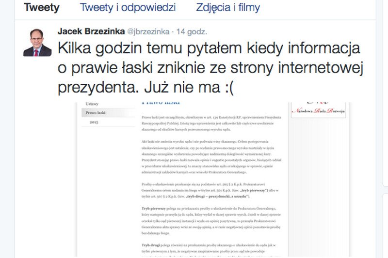 Jacek Brzezinka zaliczył niezłą wpadkę