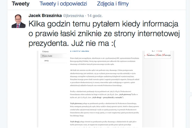 Jacek Brzezinka zaliczył niezłą wpadkę