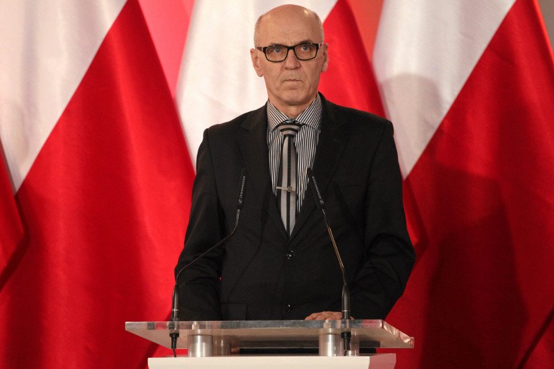 Andrzej Kołodziej podczas gali wręczenia nagrody im. prezydenta Lecha Kaczyńskiego - Andrzejowi Gwieździe