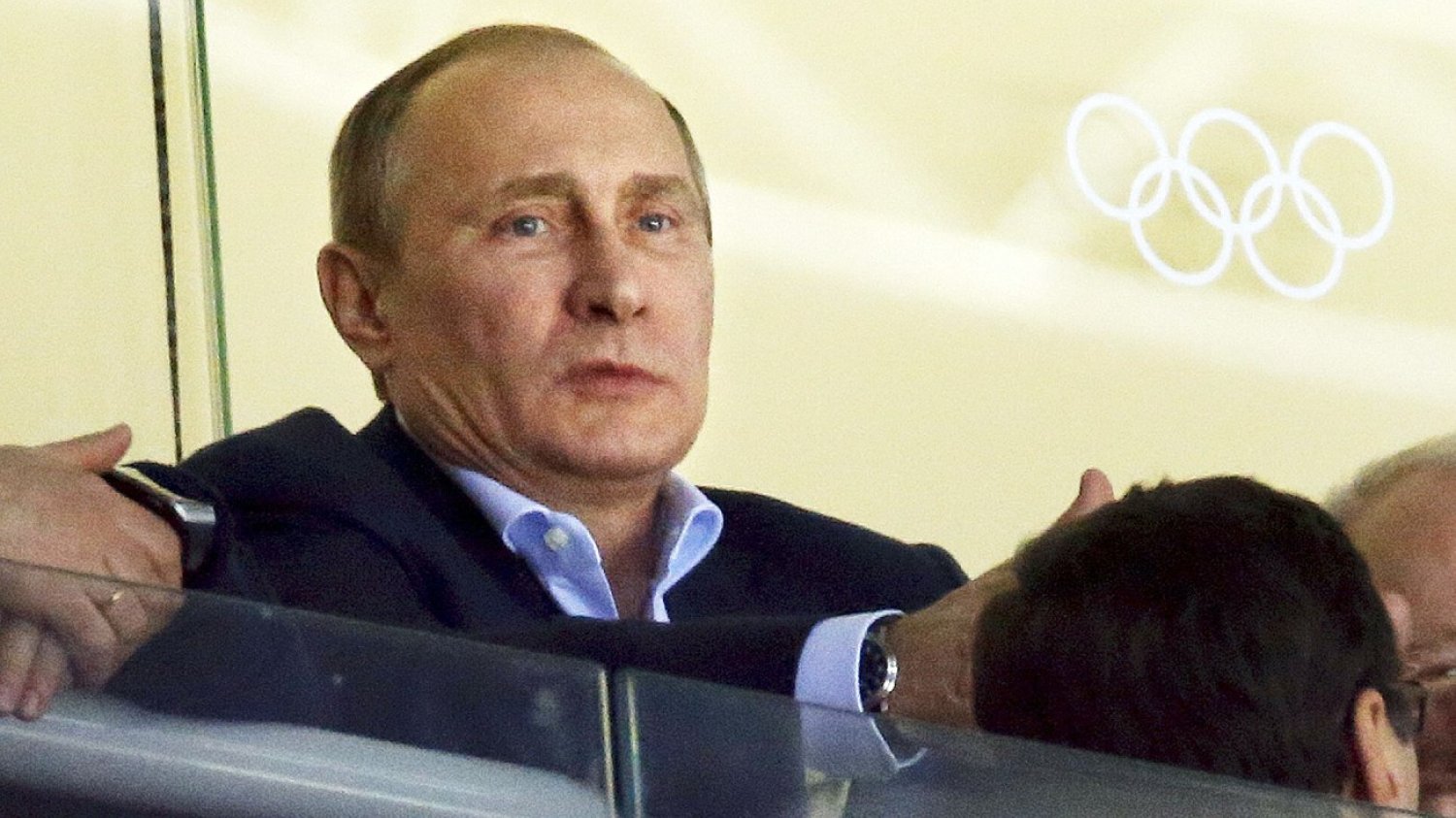 Władimir Putin w loży MKOl.
