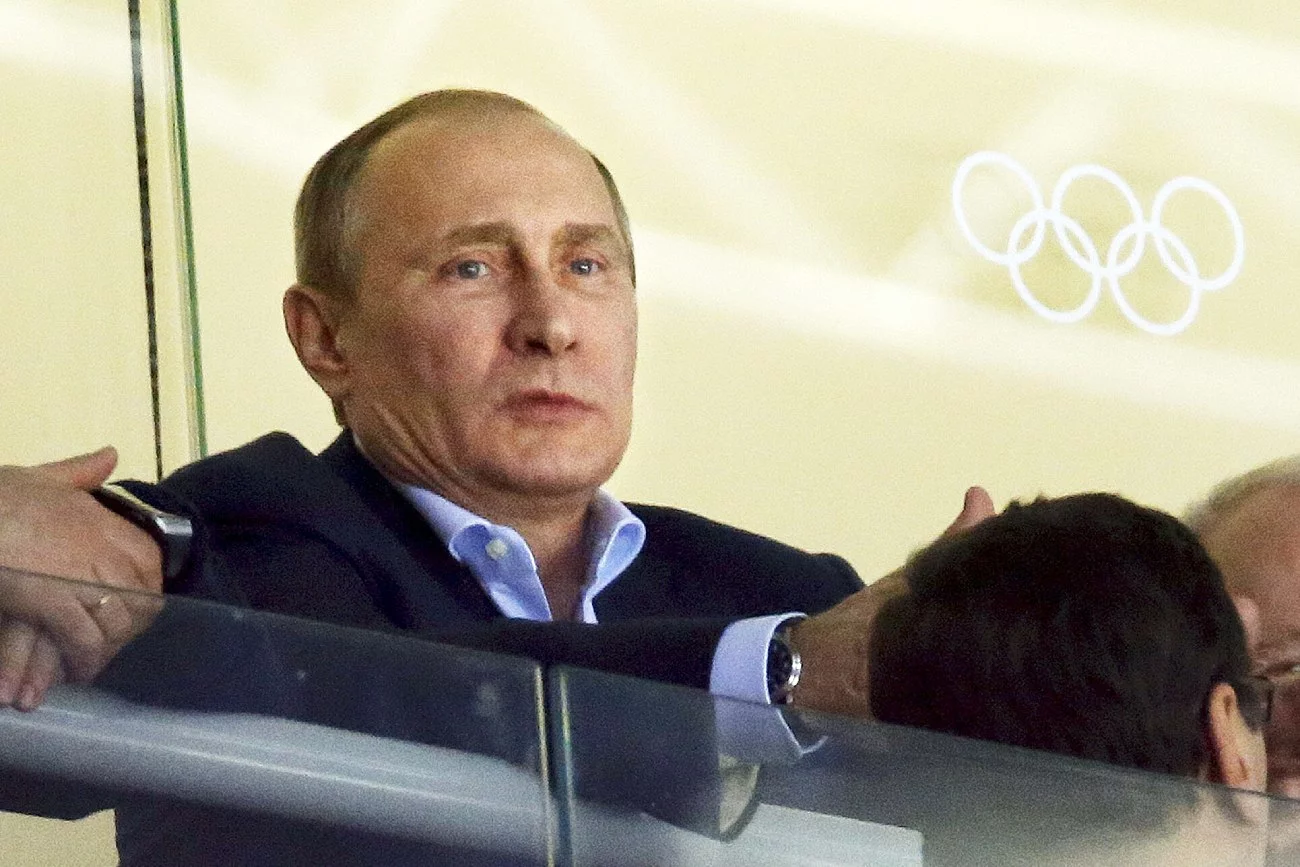 Władimir Putin w loży MKOl.