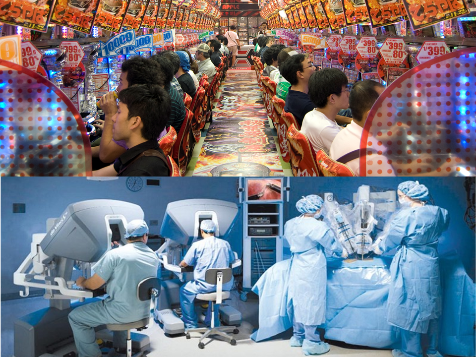 Co jest ważniejsze i potrzebniejsze: automaty do gier i zabaw czy roboty chirurgiczne ratujące zdrowie i życie ludzi?