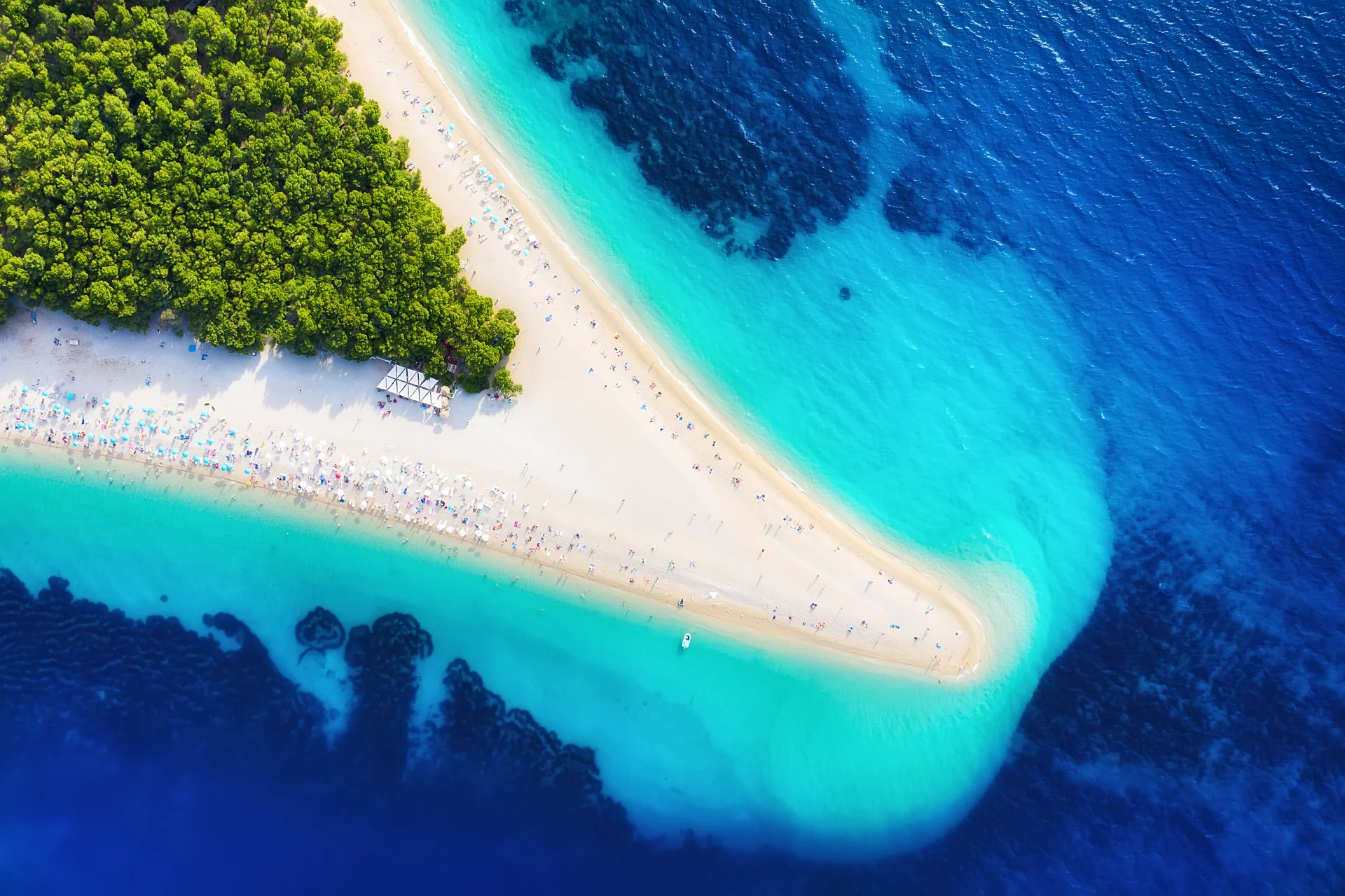 plaża widziana z góry