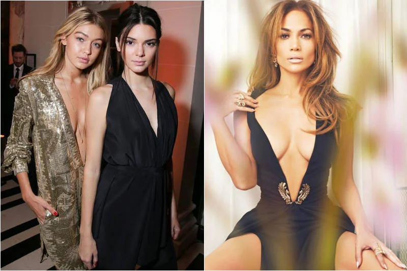 Początkujące gwiazdy modelingu - Gigi Hadid i Kendall Jenner oraz Jennifer Lopez