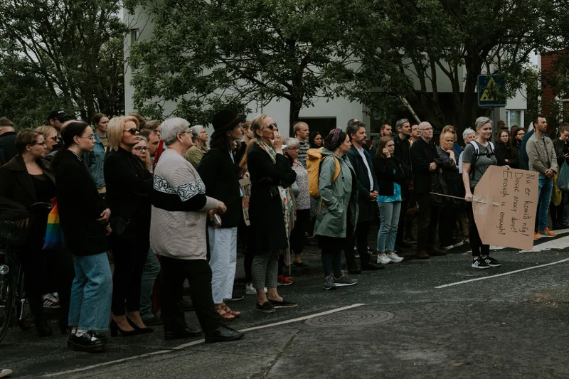 Po śmierci Polaków w pożarze zorganizowano demonstrację.