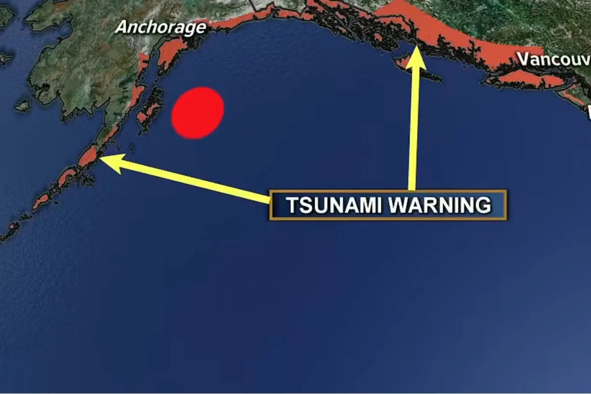 M.in. zachodnie wybrzeża USA i Kanady są zagrożone tsunami