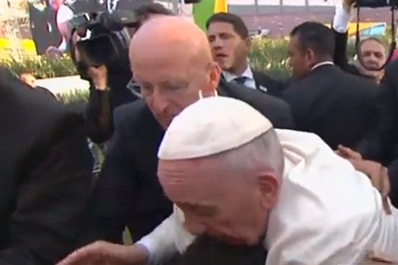 Nawet papież traci czasem cierpliwość.