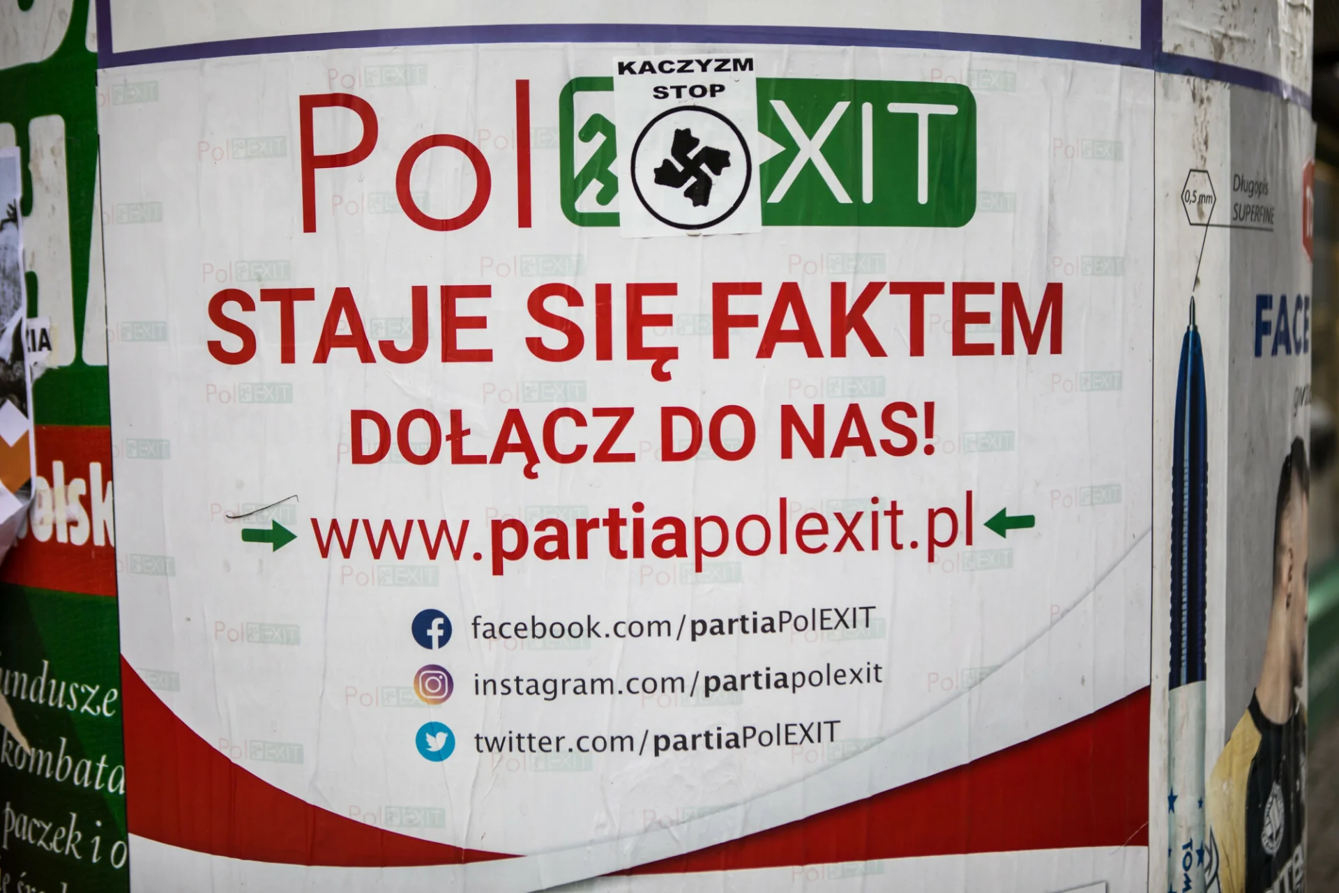 Plakat propagandowy zwolenników Polexit