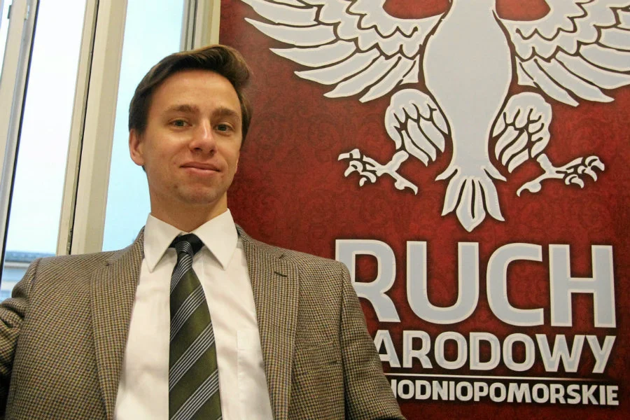 Krzysztof Bosak spędził w Biłgoraju weekend tylko z Polakami.