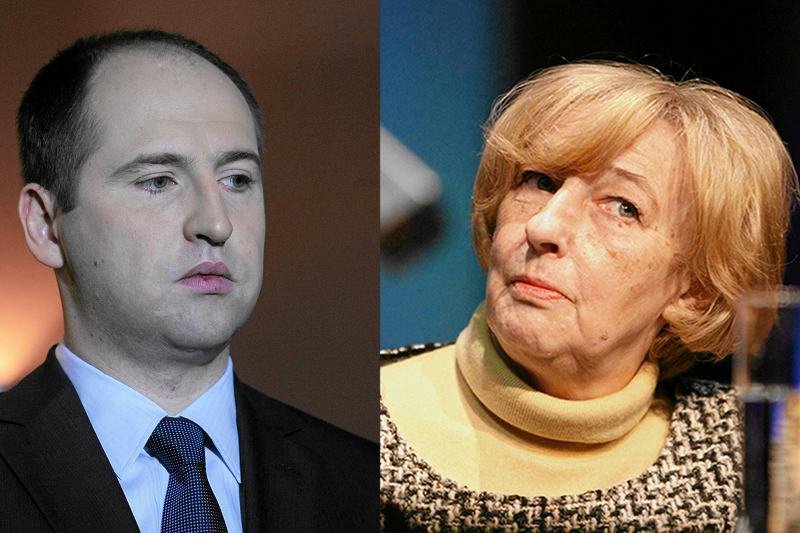 Adam Bielan i Teresa Torańska