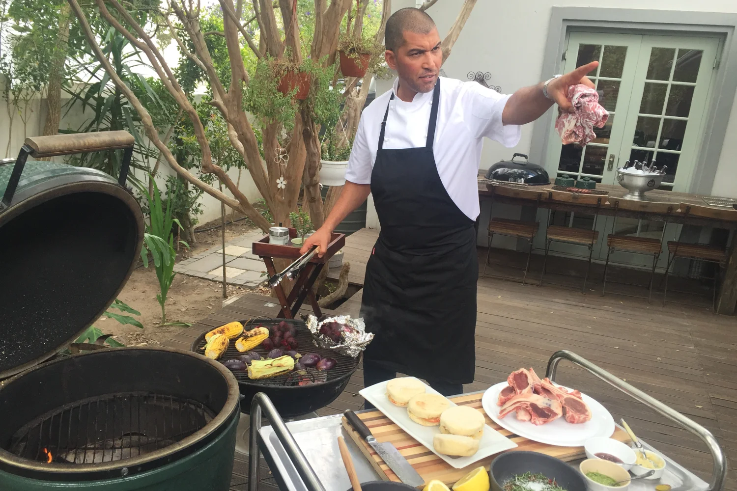 Reuben podczas braai.