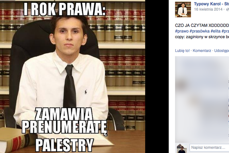 Studenci prawa obśmiewani w sieci za "szpanerstwo"