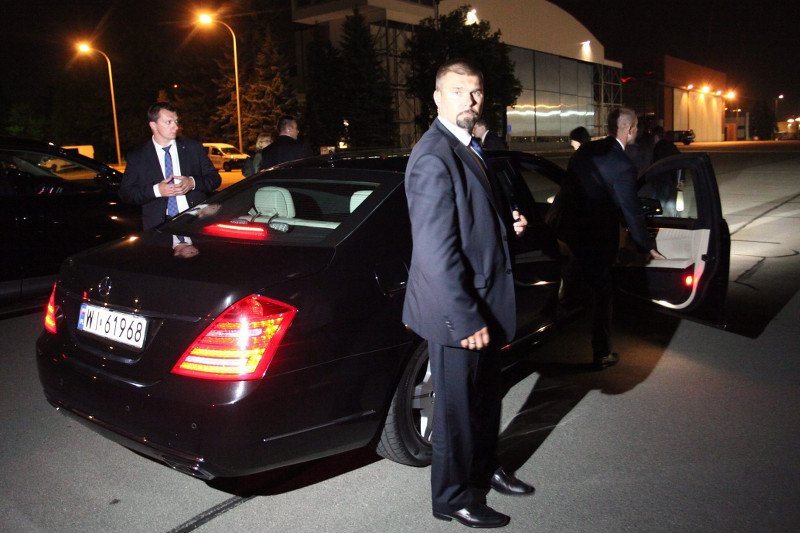 Prezydent Duda wracał z nart, gdy w jego samochodzie pękła opona.