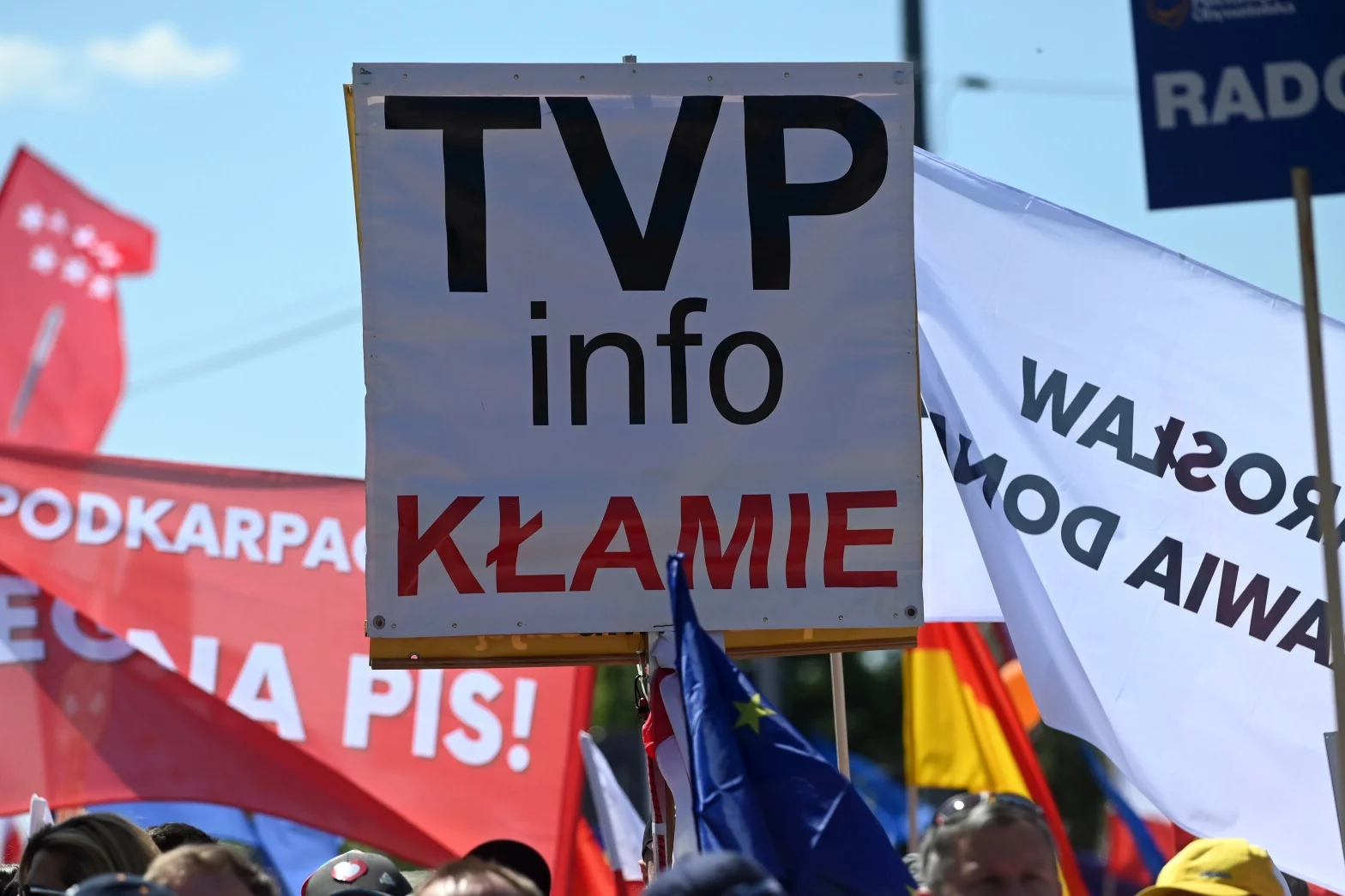 Jeden z protestów ws. TVP.