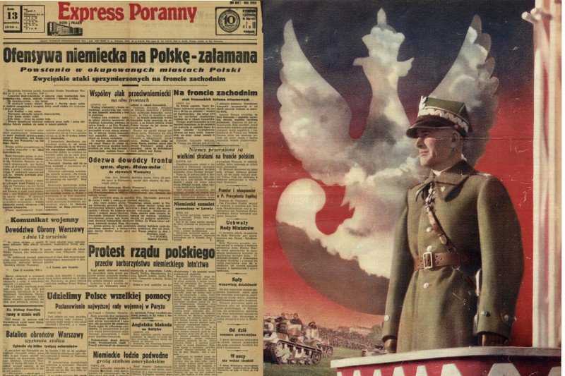 Wrześniowe gazety donosiły, że marszałek Śmigły-Rydz uratuje Polskę.