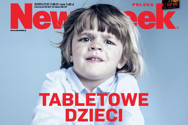 "Newsweek" ostrzega przed konsekwencjami wychowywania dzieci na tabletach i smartfonach.