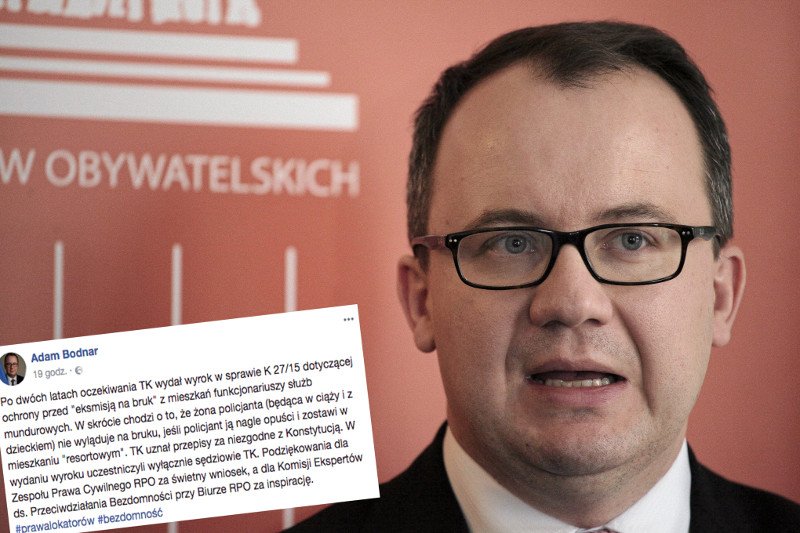 W subtelny sposób, RPO przypomniał o tzw. sędziach dublerach w Trybunale Konstytucyjnym.