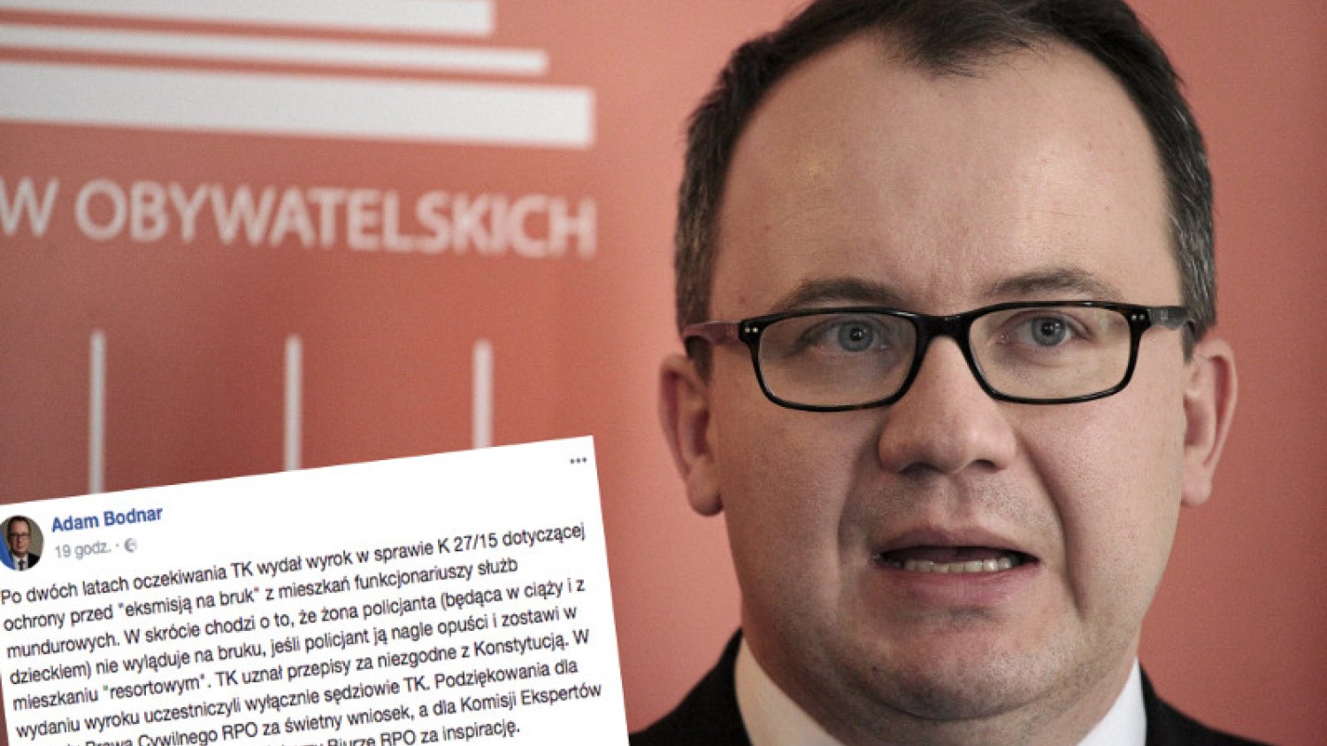W subtelny sposób, RPO przypomniał o tzw. sędziach dublerach w Trybunale Konstytucyjnym.