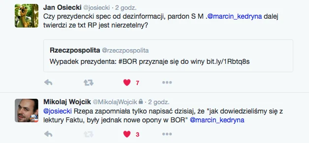 To "Fakt" jako pierwszy poinformował, że BOR miał do dyspozycji nowe opony, ale w aucie prezydenta założył stare. "Rzeczpospolita" zapomniała o tym wspomnieć.