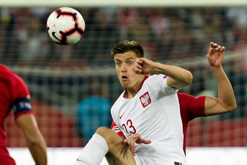 Gol Krzysztofa Piątka w meczu Austria - Polska.