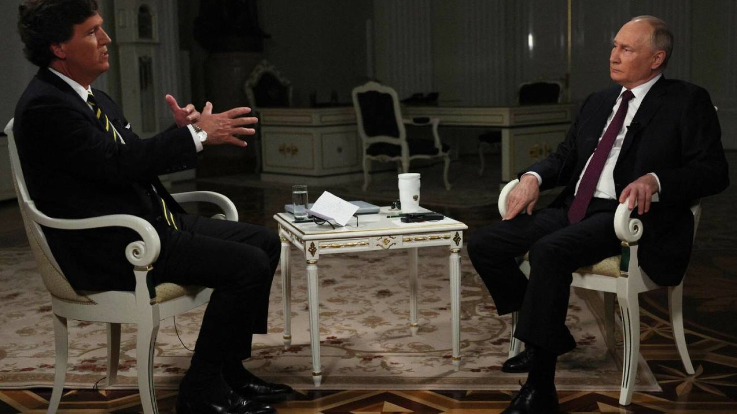 Putin w wywiadzie dla Tuckera Carlsona. Mówił o inwazji na Polskę