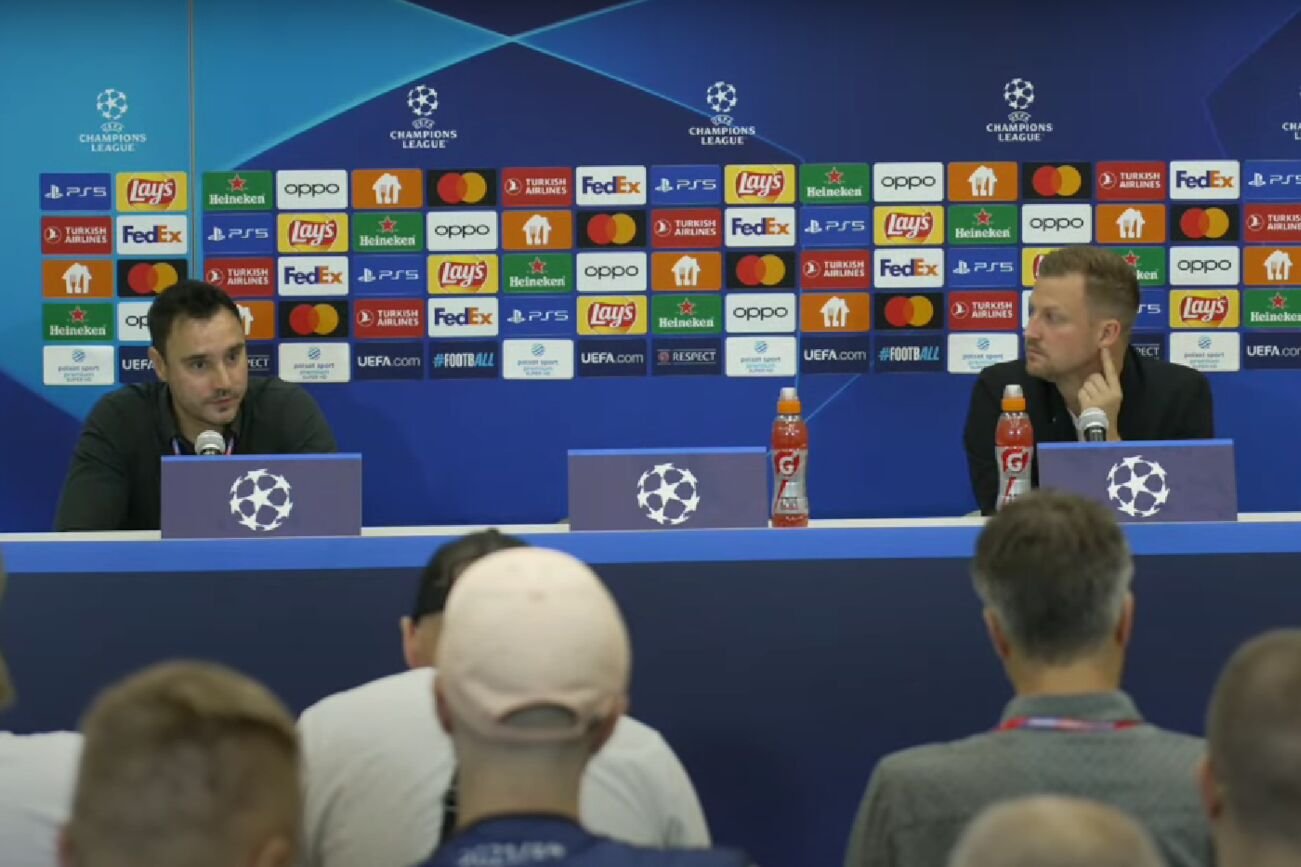 Tłumacz na konferencji po meczu Rakowa wywołał niemałe zamieszanie