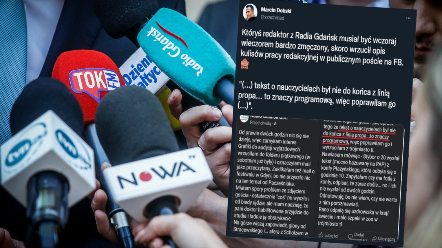 Redaktorka Radia Gdańsk opublikowała wewnętrzny raport na oficjalnym profilu rozgłośni na Facebooku Redaktorka Radia Gdańsk opublikowała wewnętrzny raport na oficjalnym profilu rozgłośni na Facebooku
