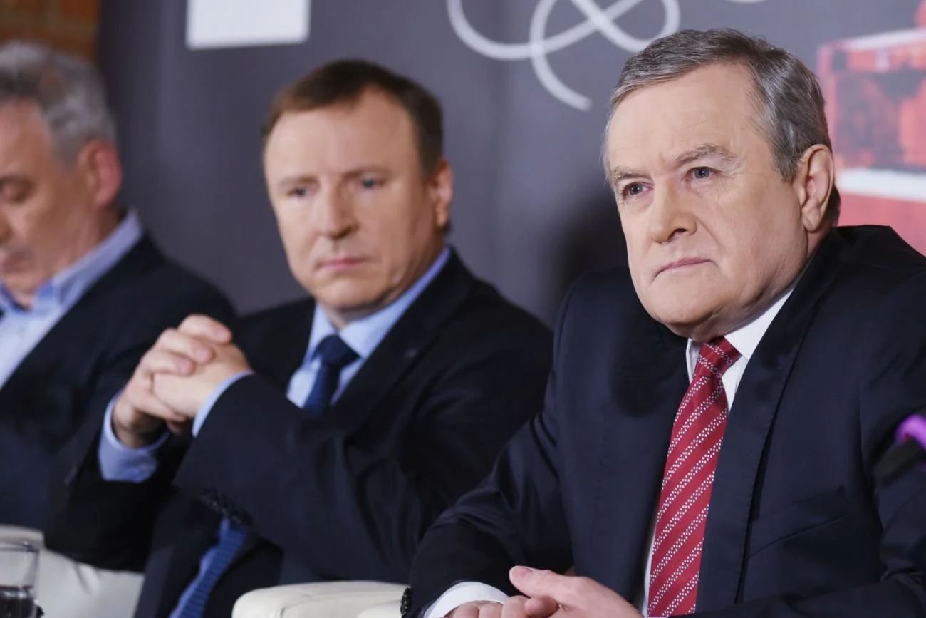 Od lewej: Jacek Kurski i Piotr Gliński.