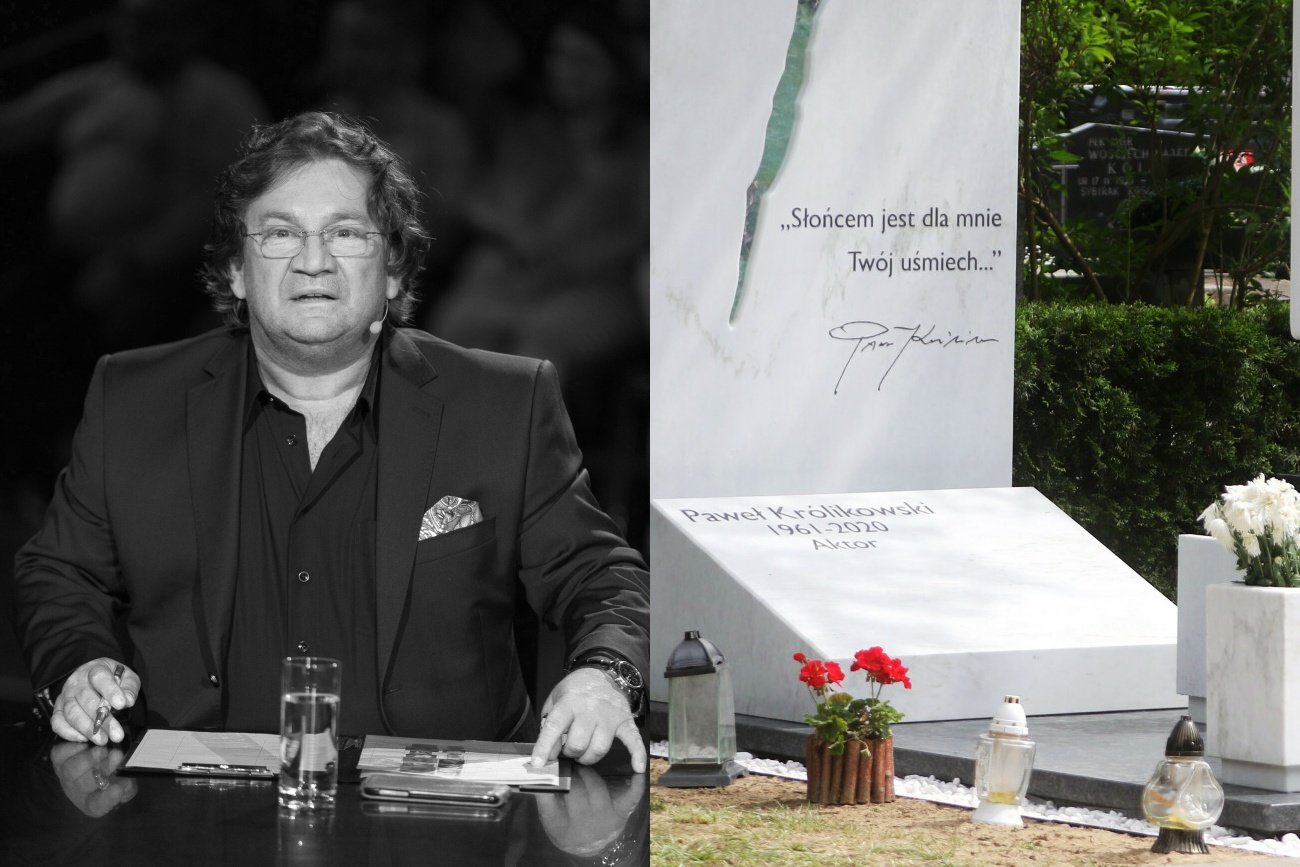 Zaśmiecono grób Pawła Królikowskiego na Powązkach. Co leżało na mogile?