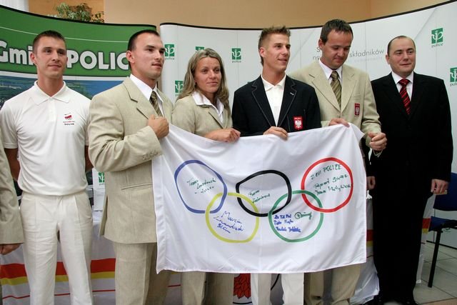 Przed wylotem na igrzyska do Pekinu (2008)