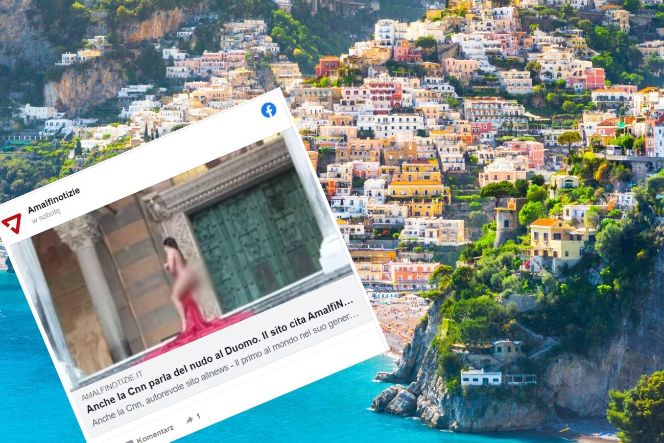 Turystka pozowała nago przed włoską katedrą