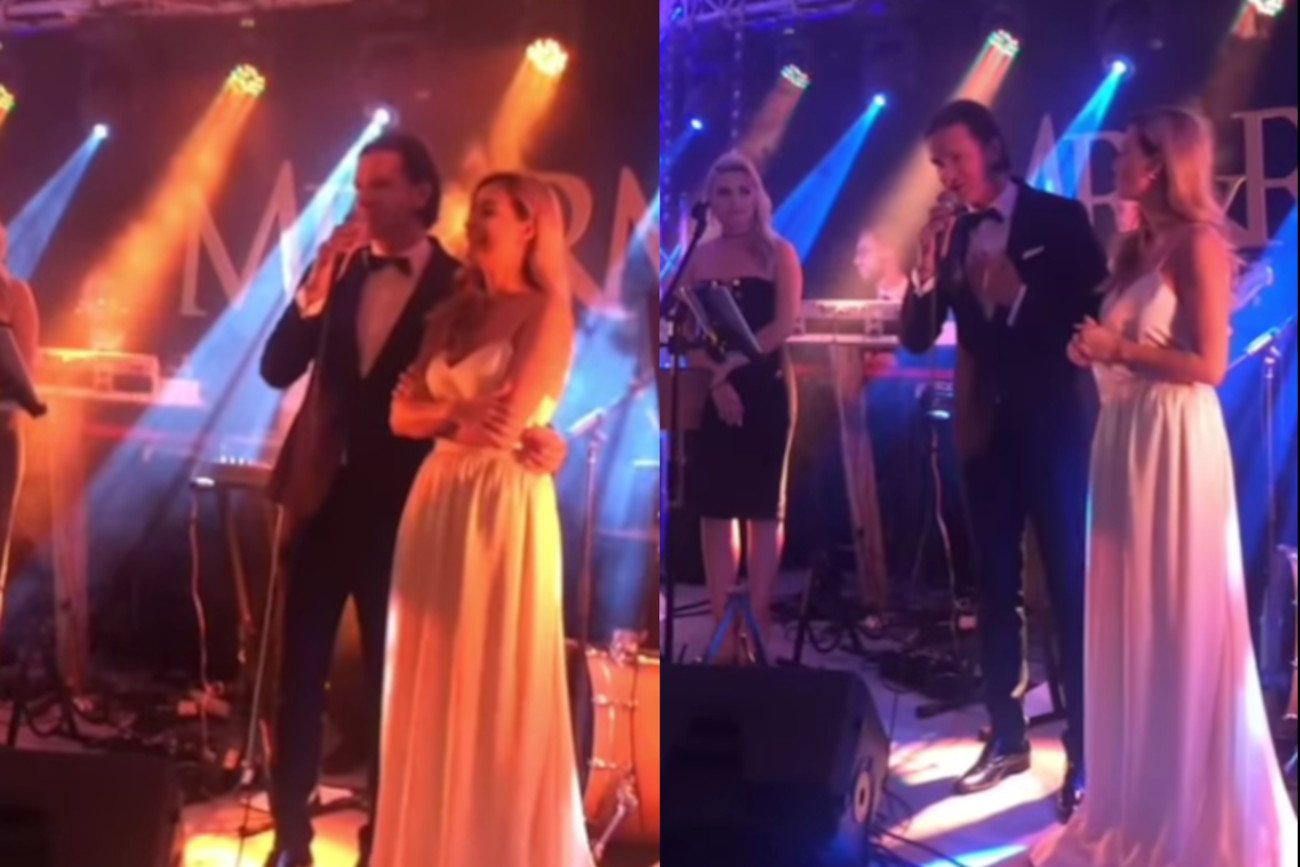 Radosław Majdan dodał prywatne ujęcia z wesela.