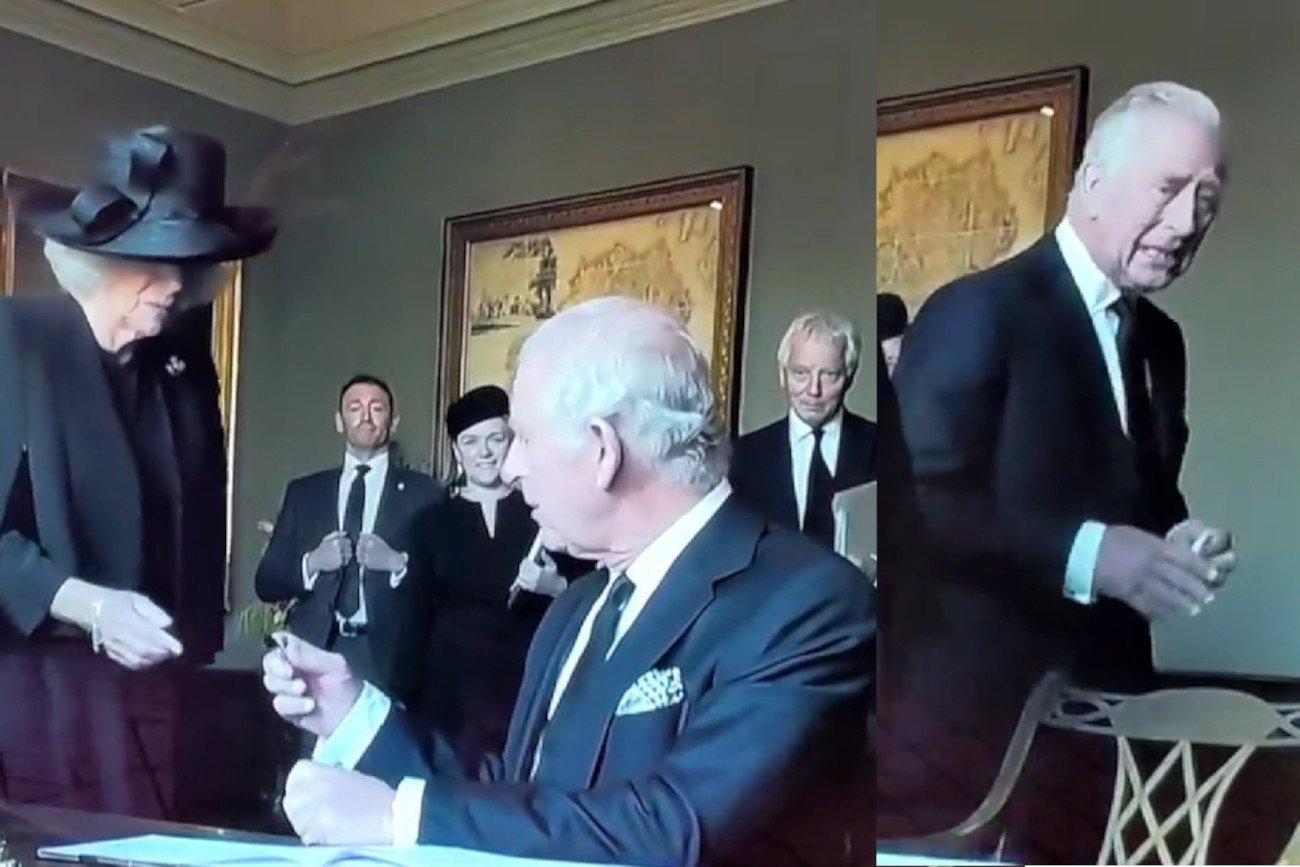 Król Karol III wybuchł gniewem przed kamerami.